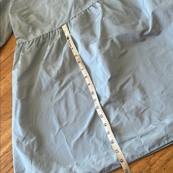 WILFRED LIGHT BLUE PUFF SLEEVE MINI DRESS Size 2XS - Picture 9 of 15